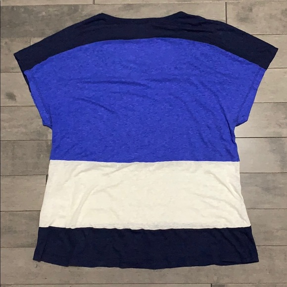 Joie Linen Blend Short Sleeve Tee - Medium - Picture 3 of 4